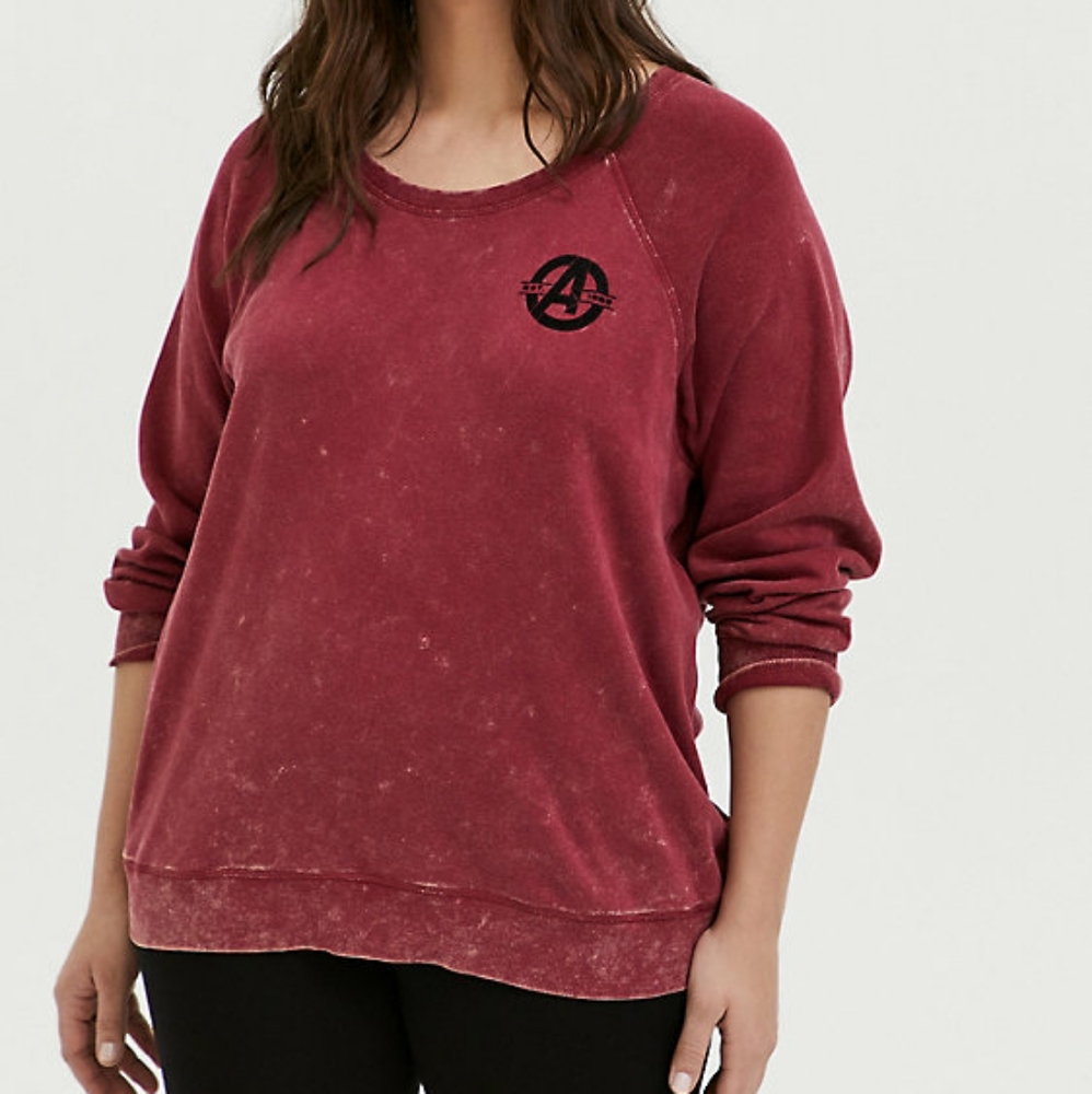 Torrid size 4 The Avengers red sweater